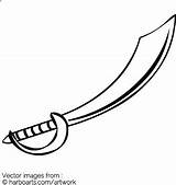 Pirate Sword Coloring Pages Printable Sketch Page sketch template