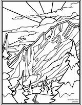 Canyon Coloring Page sketch template