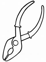Pliers sketch template
