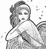 Flapper Coloring Pages For Adults Sketch Page sketch template