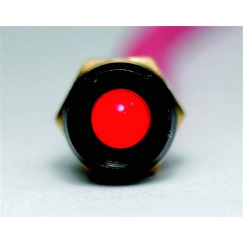 K4 STANDARD 12 VOLT RED LED INDICATOR LIGHT WITH A BLACK BEZEL | Roma Autosport