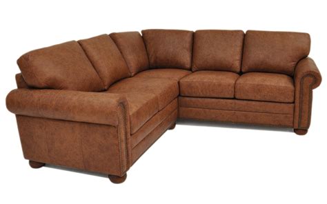 Omnia Alpharetta Sectional - Leather Furniture