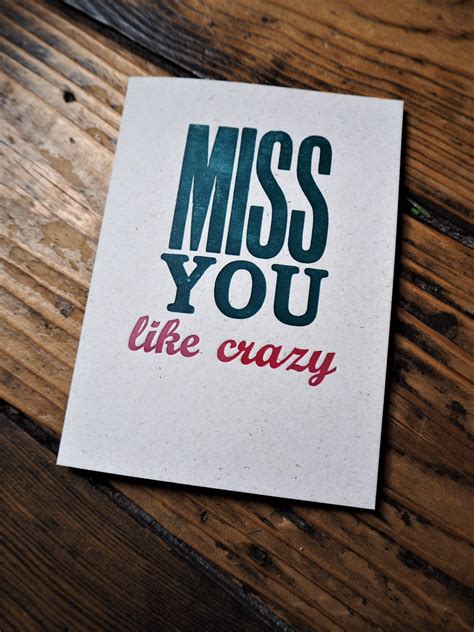 Miss You Like | Greetings Card | The Smallprint Company