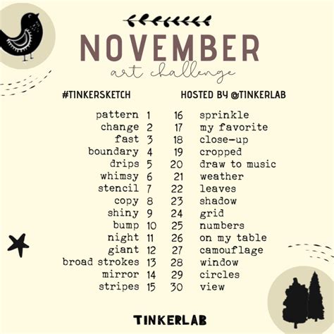 November Art Challenge - TinkerLab