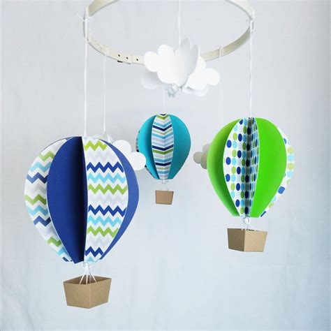 Hot Air Balloon Craft Kit - Blue | InkandTrinketKids | Hot air balloon craft, Balloon crafts ...