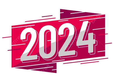 Red 2024 Clipart PNG, Vector, PSD, and Clipart With Transparent Background for Free Download ...