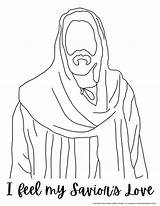Lds Christ Coloring Page Pages sketch template