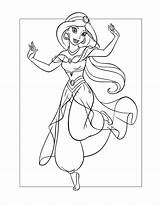 Princess Jasmine Coloring Pages – Printable FREE sketch template