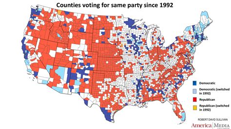 Democrat Vs Republican Map