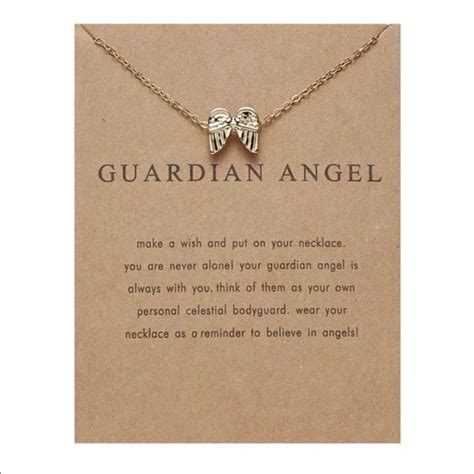 Jewelry | Gold Guardian Angel Wings Necklace | Poshmark