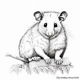 Possum Coloring Pages  Free & Printable sketch template