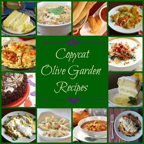 With this list of 50 Olive Garden Copycat Recipes, you can build your own Olive Garden menu ...