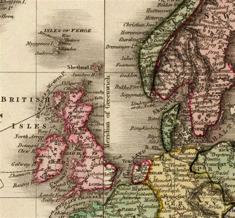 Old World Map in 1812 - VINTAGE MAPS AND PRINTS