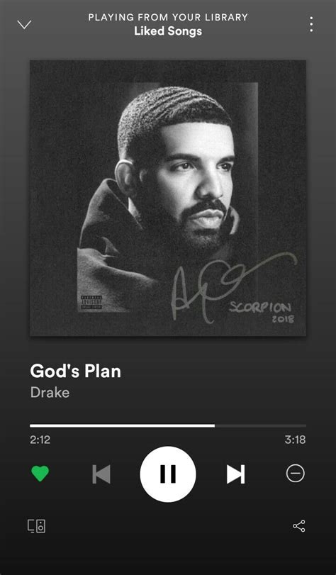 Drake - God's Plan | Drakes songs, Songs, Spotify screenshot