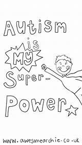 Printable Autism Coloring Page sketch template