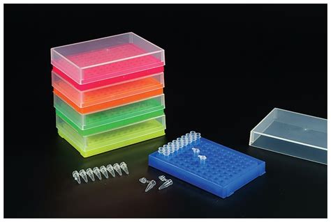 Axygen PCR Tube Storage Racks 96-Well; Fluorescent; Spectrum pack:Racks, | Fisher Scientific