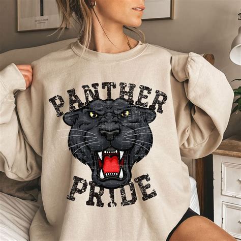 Panther Sweatshirt Panther Shirt Panthers Shirt Retro - Etsy | School ...