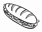 Coloring Pages Sandwich Kids Butter Peanut Food Sheets Colouring Jelly  sketch template