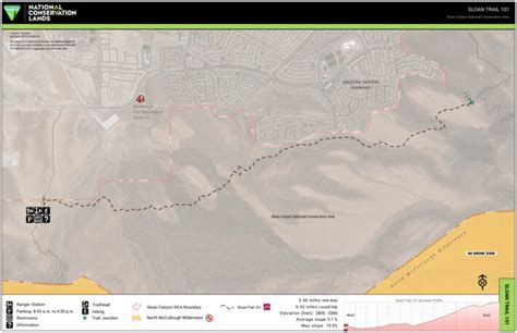 Sloan Canyon Sloan Trail 101 Map by Sloan Canyon National Conservation ...