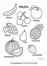 Coloring Pictures Of Fruit sketch template