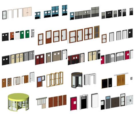 Update in article with Revit Door Families | Doors interior, Doors, Revit architecture