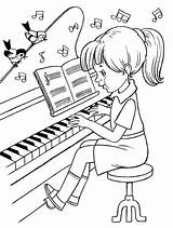 Adorable Piano Para Colorear Imprimir E Dibujar –ColoringOnlyCom sketch template