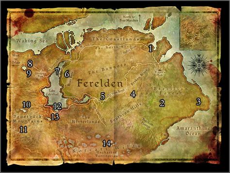 Dragon Age Origins: Ferelden map | gamepressure.com