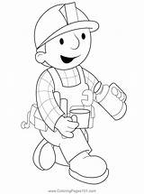 Bob The Builder Coffee Break Coloring Page For Kids  Free sketch template