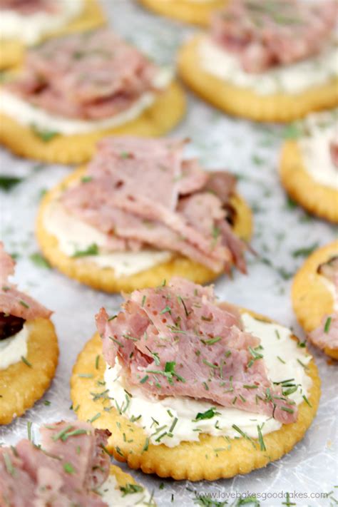 Roast Beef with Horseradish Cream Cheese Snack Crackers and the ...