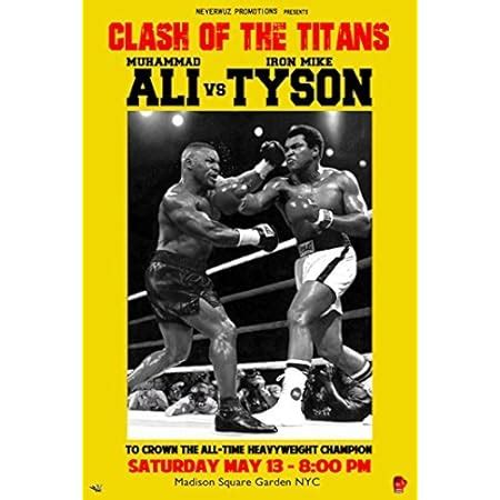 Amazon.com: ALI vs TYSON POSTER Muhammad Ali and Mike Tyson Fight RARE HOT NEW 24x36: Posters ...