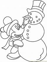 Mickey Mouse Snow Coloring Pages Sketch Coloring Page sketch template
