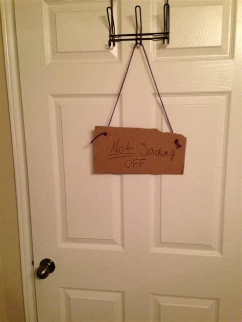 The "Do Not Disturb" sign on my roommate's door : r/funny