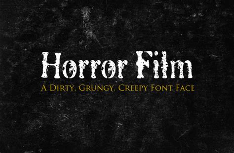 Horror Film Font - WeGraphics