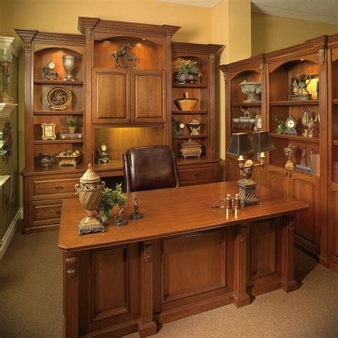 Custom Made Executive Desk with Wall Unit - Transitional - Home Office ...