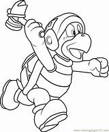 Hammer Bro Coloring Page For Kids  Free Super Mario Printable sketch template