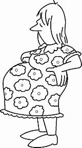 Pregnant Coloring Pages 2025 sketch template