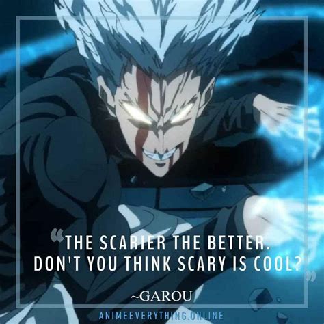 Garou Quotes - Best One Punch Man Quotes | One punch man manga, One ...