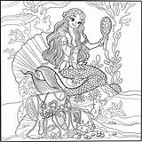 Download Mermaid Coloring Pictures  Wallpaperscom sketch template