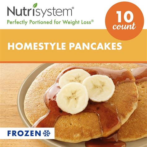 Nutrisystem® Homestyle Pancakes, 10ct. Frozen Breakfast-Ready Servings to Support Healthy Weight ...