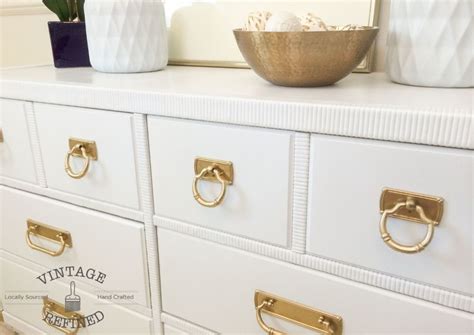 Vintage Refined - White Lacquer Dresser | White lacquer dresser, Lacquer dresser, Metallic gold ...