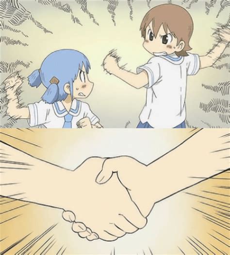 Anime Handshake Meme Template Make custom memes add or upload photos with our modern meme generator