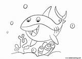 Shark Week Coloring Pages Under The Sea  Free Printable sketch template