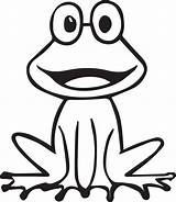 Cute Frog Coloring sketch template