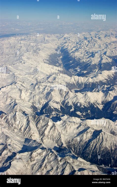 Aerial view of mountains Stock Photo - Alamy