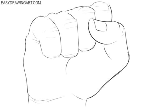 How to Draw a Fist - Easy Drawing Art