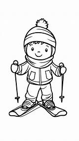 62  Free Printable Ski Coloring Pages Skiers Mountains sketch template