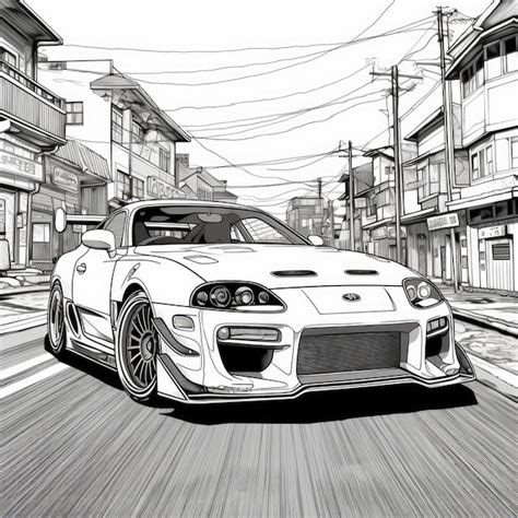 Premium Photo | Adrenaline Rush Dynamite Toyota Supra Mk4 Street Racing ...