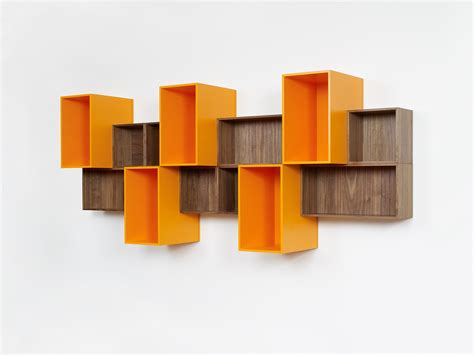 Wall-mounted modular bookcase by Cubit by Mymito design Cubit Floating Bookshelves, Floating ...