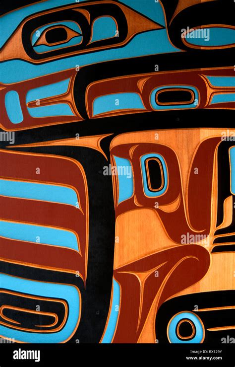 art culture Indian Native American Art Pacific Northwest painting Stock Photo: 33215223 - Alamy