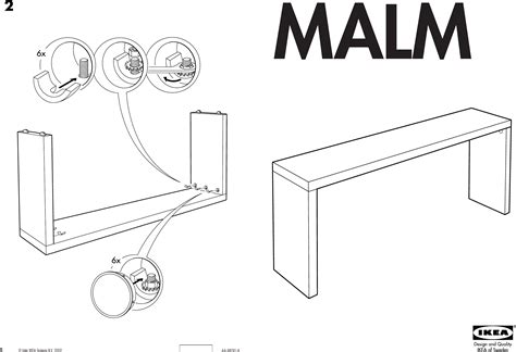 Ikea Malm Occasional Table 75 1 4X28 7 8 Assembly Instruction